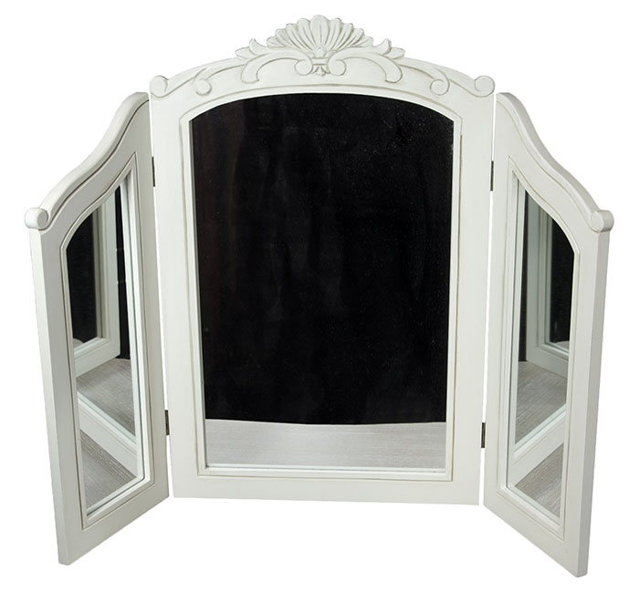 French Country Triple Dressing Table Mirror